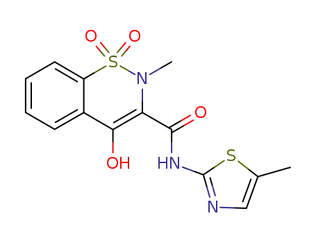 4-Hydroxy-2-methyl-N-(5-methyl-1,3-thiazol-2-Yl)-2H-1,2-benzothiazine-3- 
carboxamide1,1-dioxide