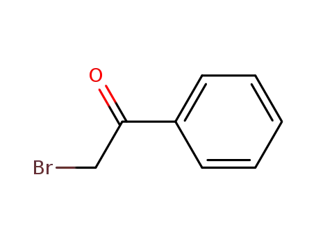 Molecular Structure of 70-11-1 (2-Bromoacetophenone)