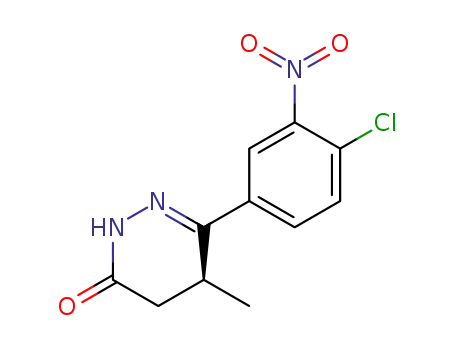 (-)-6-(4-chloro-3-nitrophenyl)-5-methyl-2,3,4,5-tetrahydropyridazin-3-one