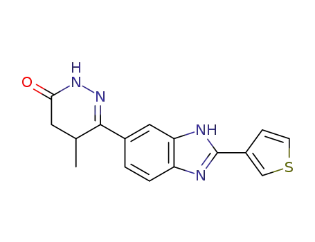 5-methyl-6-<2-(3-thienyl)-5-benzimidazoyl>-2,3,4,5-tetrahydro-pyridazin-3-one