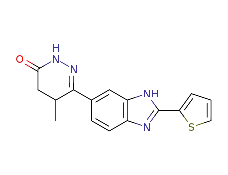 5-methyl-6-<2-(2-thienyl)-5-benzimidazoyl>-2,3,4,5-tetrahydro-pyridazin-3-one
