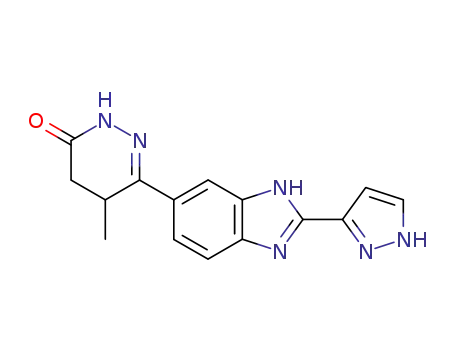 5-methyl-6-<2-(3-pyrazolyl)-5-benzimidazolyl>-2,3,4,5-tetrahydro-pyridazin-3-one