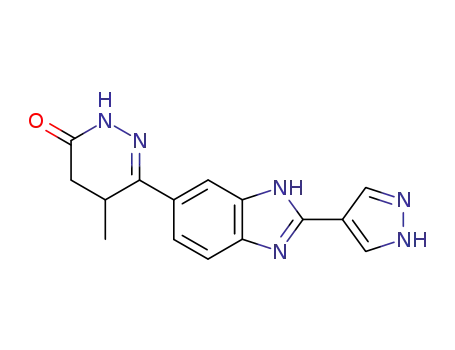 5-methyl-6<2-(4-pyrazolyl)-5-benzimidazoyl>-2,3,4,5-tetrahydro-pyridazin-3-one
