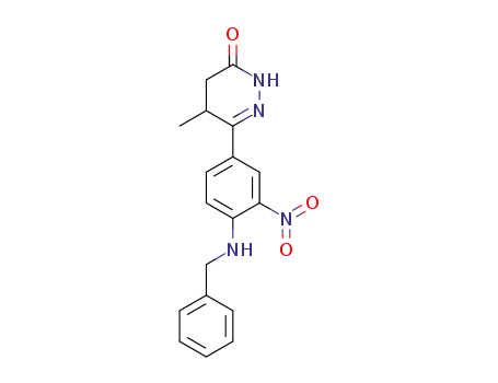 5-methyl-6-[3'-nitro-4'-benzylamino-phenyl]-4,5-dihydro-3(2H)-pyridazinone