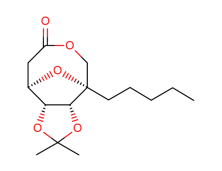 (1R*,6S*,7S*,8S*)-7,8-isopropylidenedioxy-1-pentyl-3,9-dioxabicyclo<4.2.1>nonan-4-one
