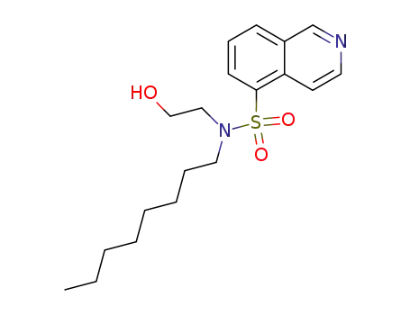 Isoquinoline-5-sulfonic acid (2-hydroxy-ethyl)-octyl-amide