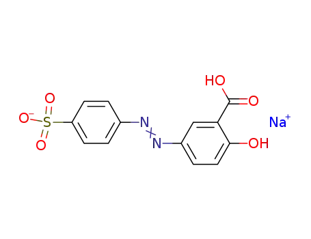 5-(4'-sulphophenylazo)salicylic acid sodium salt