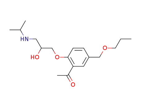 1-{2-[2-hydroxy-3-(isopropylamino)propoxy]-5-(propoxymethyl)phenyl}ethanone
