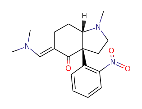 3-methyl-5-(dimethylaminomethylene)-3a-(o-nitrophenyl) octahydroindol-4-one
