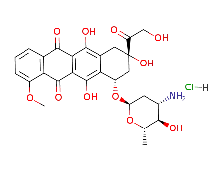 Molecular Structure of 56420-45-2 (Epirubicin)