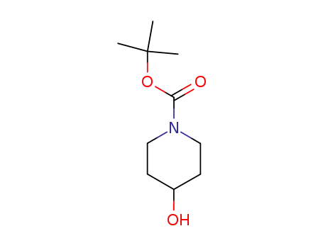Molecular Structure of 109384-19-2 (N-BOC-4-Hydroxypiperidine)