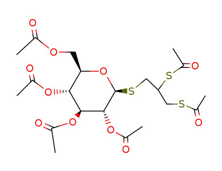 ((Ξ)-2,3-bis-acetylmercapto-propyl)-(tetra-O-acetyl-1-thio-β-D-glucopyranoside)