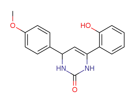 2-oxo-4-(o-hydroxyphenyl)-6-(p-methoxyphenyl)-1,3,6-trihydro-pyrimidine