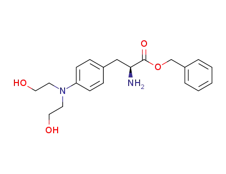 Molecular Structure of 184684-98-8 (L-Phenylalanine, 4-[bis(2-hydroxyethyl)amino]-, phenylmethyl ester)