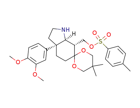 (+)-{(3aS,7R,7aS)-3a-(3,4-dimethoxyphenyl)-6,6-(2,2-dimethylpropylenedioxy)-1-[(4-methylphenyl)sulfonyl]-octahydroindol-7-yl}methanol