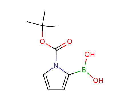 Molecular Structure of 135884-31-0 (N-Boc-2-pyrroleboronic acid)