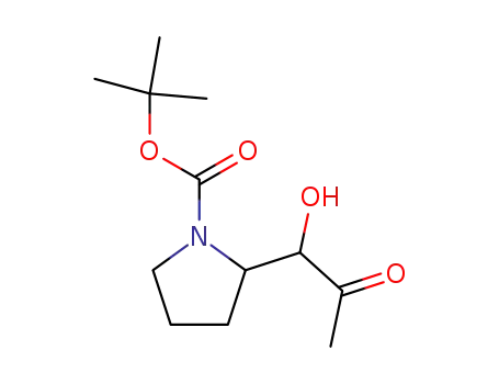 N-(tert-butoxycarbonyl)-2-(1-hydroxy-2-oxo-1-propyl)pyrrolidine