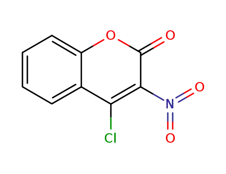 Molecular Structure of 38464-20-9 (4-CHLORO-3-NITROCOUMARIN)