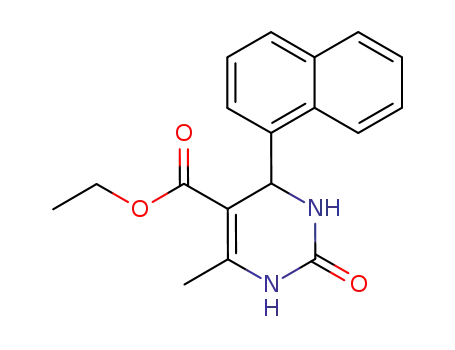 6-methyl-4-naphthalen-1-yl-2-oxo-1,2,3,4-tetrahydro-pyrimidine-5-carboxylic acid ethyl ester