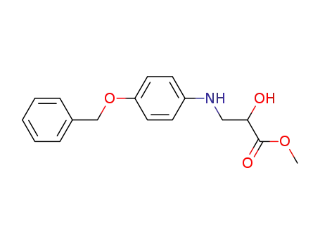 methyl 2-hydroxy-3-[(4'-benzyloxyphenyl)amino]propanoate