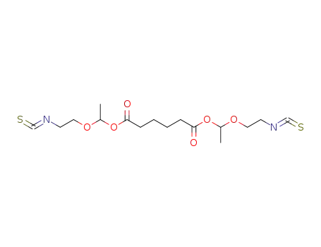 hexanedioic acid bis-[1-(2-isothiocyanato-ethoxy)-ethyl] ester