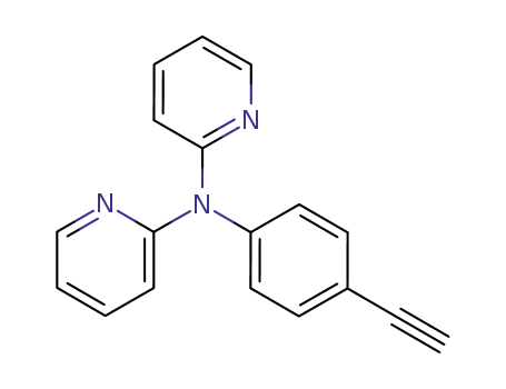 Molecular Structure of 467238-88-6 (2-Pyridinamine, N-(4-ethynylphenyl)-N-2-pyridinyl-)