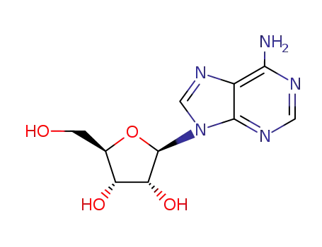 Molecular Structure of 58-61-7 (Adenosine)