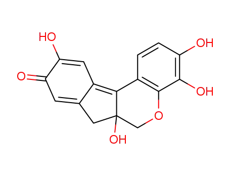Benz[b]indeno[1,2-d]pyran-9(6H)-one,6a,7-dihydro-3,4,6a,10-tetrahydroxy- cas  475-25-2