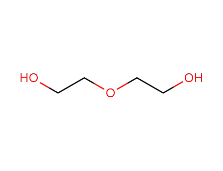 Molecular Structure of 111-46-6 (Diethylene glycol)