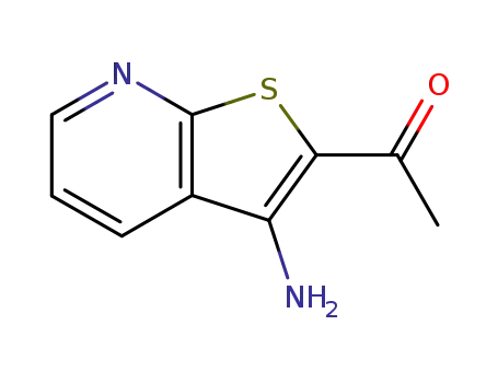 Molecular Structure of 52505-41-6 (1-(3-AMinothieno[2,3-b]pyridin-2-yl)ethanone)