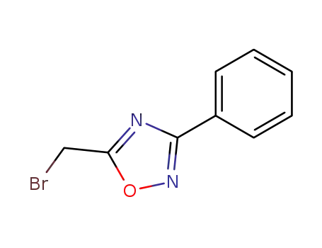 Molecular Structure of 103499-27-0 (3-phenyl-5-(broMoMethyl)-1,2,4-oxadiazole)