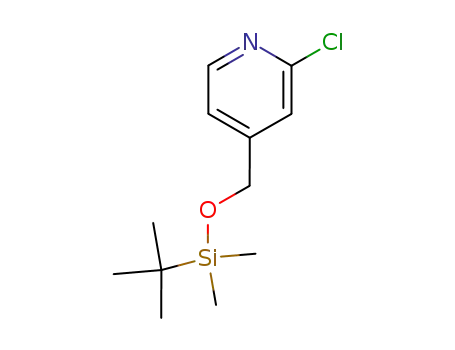 Molecular Structure of 787596-40-1 (4-((tert-butyldimethylsilyloxy)methyl)-2-chloropyridine)