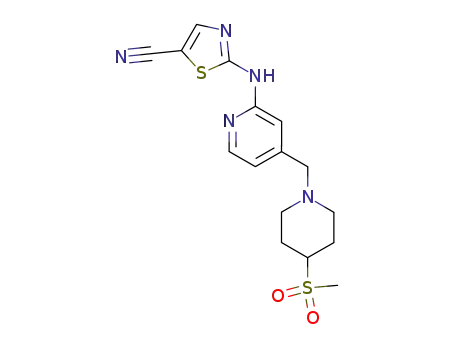 2-[(4-{[4-(methylsulfonyl)piperidin-1-yl]methyl}pyridin-2-yl)amino]-1,3-thiazole-5-carbonitrile