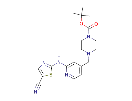 4-[2-(5-cyano-thiazol-2-ylamino)-pyridin-4-ylmethyl]-piperazine-1-carboxylic acid tert-butyl ester