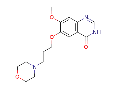 Molecular Structure of 199327-61-2 (7-Methoxy-6-(3-morpholin-4-ylpropoxy)quinazolin-4(3H)-one)