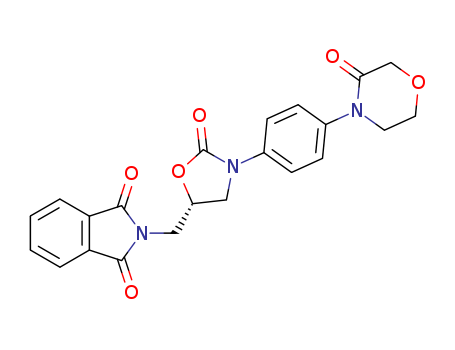 2-({(5S)-2-oxo-3-[4-(3-oxomorpholin-4-yl)phenyl]-1,3-oxazolidin-5-yl}methyl)-1H-isoindole-1,3(2H)-dione