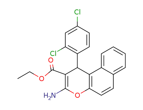 ethyl 3-amino-1-(2,4-dichlorophenyl)-1H-benzo[f]chromene-2-carboxylate