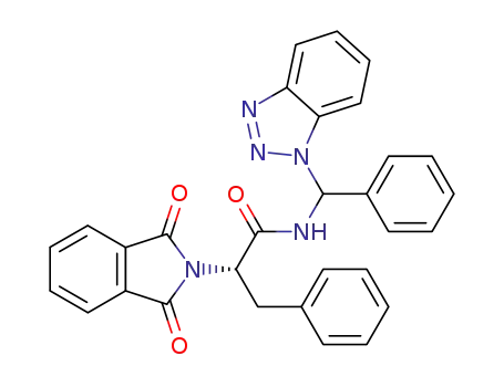 N-(benzotriazol-1-yl-phenyl-methyl)-2-(1,3-dioxo-1,3-dihydro-isoindol-2-yl)-3-phenyl-propionamide