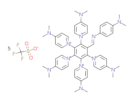 4-dimethylaminobenzaldehyde pentakis[4-(dimethylamino)-1-pyridinio]phenylimine pentakis(triflate)