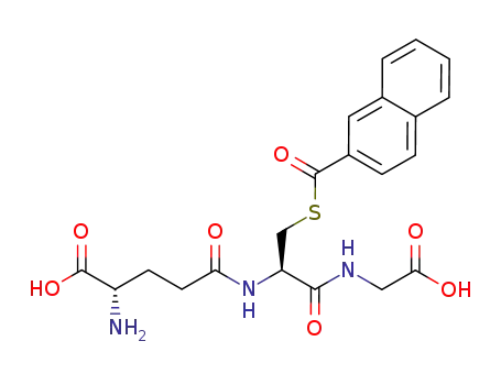 (S)-5-((R)-3-(2-naphthoylthio)-1-(carboxymethylamino)-1-oxopropan-2-ylamino)-2-amino-5-oxopentanoic acid