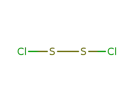 Molecular Structure of 10025-67-9 (Disulfur dichloride)