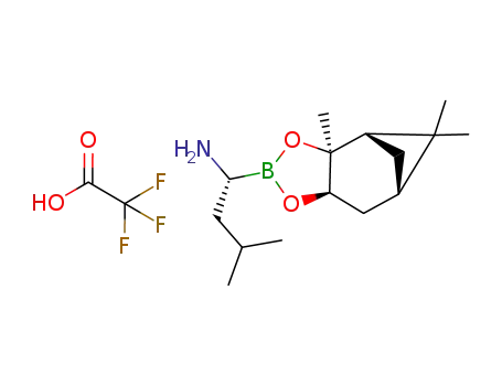 (aR,3aS,4S,6S,7aR)-hexahydro-3a,8,8-trimethyl-α-(2-methylpropyl)-4,6-methano-1,3,2-benzodioxaborole-2-methanamine 2,2,2-trifluoroacetate