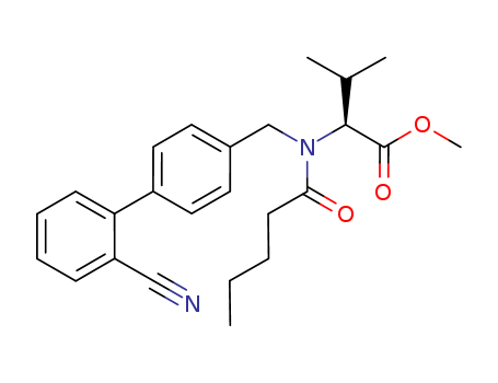 (S)-Methyl 2-(N-((2'-cyanobiphenyl-4-yl)methyl)pentanamido) -3-methylbutanoate                                                                                                                          (137863-90-2)