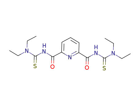 N2,N6-bis(diethylcarbamothioyl)pyridine-2,6-dicarboxamide