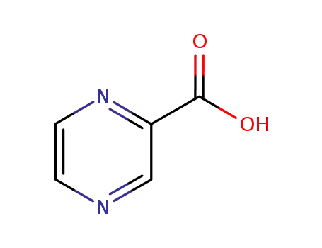 Molecular Structure of 98-97-5 (2-Pyrazinecarboxylic acid)