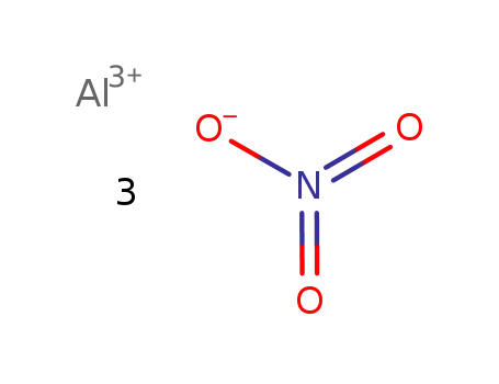 Molecular Structure of 7784-27-2 (Aluminum nitrate nonahydrate)