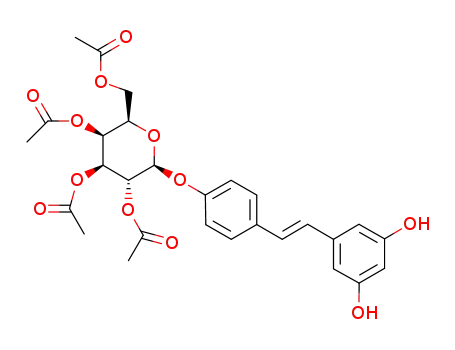 resveratrol galactoside conjugate peracetate