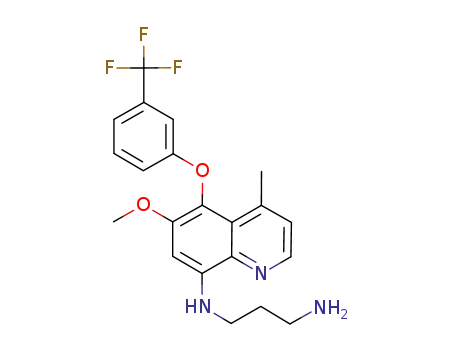 6-methoxy-8-[(3-aminopropyl)amino]-4-methyl-5-(3-trifluoromethylphenyloxy)quinoline