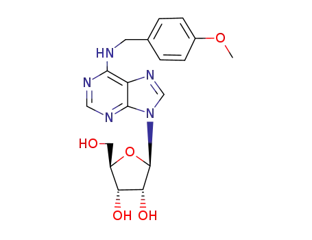 (2R,3S,4R,5R)-2-(hydroxymethyl)-5-(6-((4-methoxybenzyl)amino)-9H-purin-9-yl)tetrahydrofuran-3,4-diol