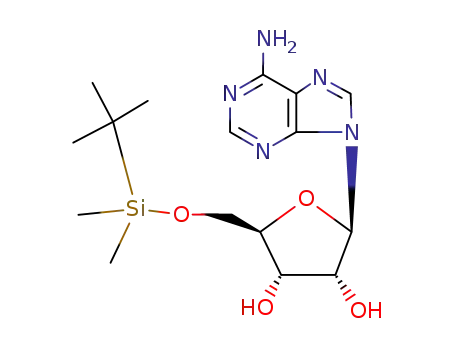 Molecular Structure of 69530-93-4 (Adenosine, 5'-O-[(1,1-dimethylethyl)dimethylsilyl]-)